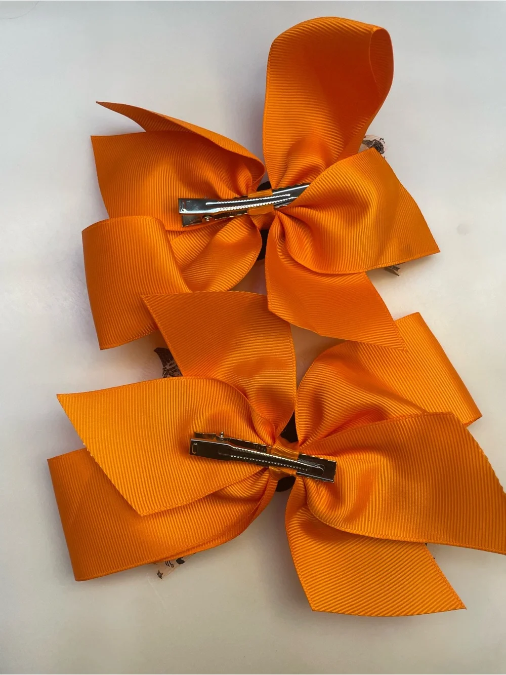 Halloween Ghost Bow Set for Kids - Orange & Purple